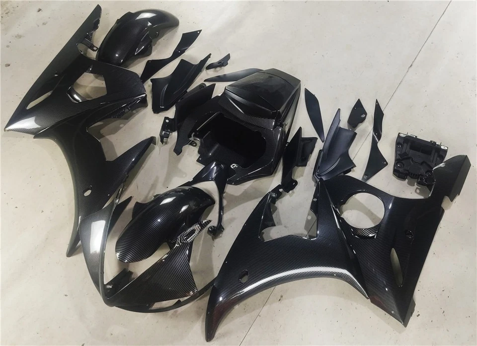 New Carbon Fiber Like Fairing Bodywork for Yamaha 2003-2005&06-09 R6S YZF R6 a01 - Image 4 of 4