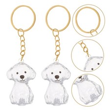 Dog Memorial Hair Keepsake Pet Commemorative Supplies Fur Keychain