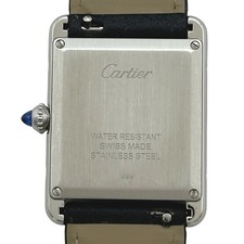 CARTIER Tank Mast LM WSTA0041 Silver Stainless Steel Quartz Mens Watch #OK1185 2