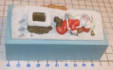 Sassy Santa on Roof 3D Christmas Tissue Box Hold Cover Tokyo Japan Rotary Hero 