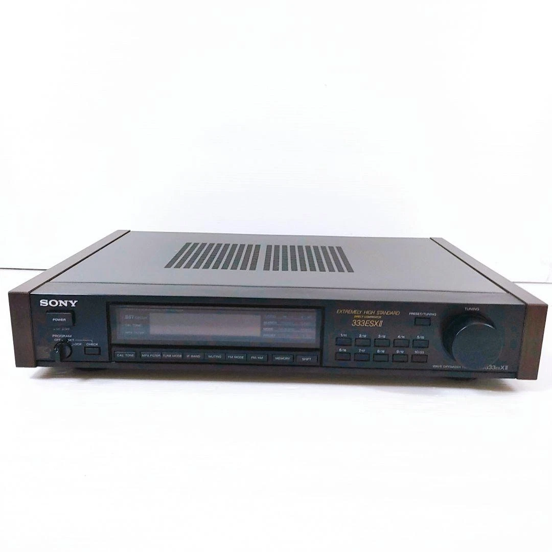 SONY ST-350 FM/AMチューナー Sony ST-JX205 FM AM Stereo Tuner Vintage Black Deck LCD Display