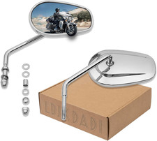 Chrome Sportster Mirrors For Road King Street Electra Glide Dyna Softail Road Gl