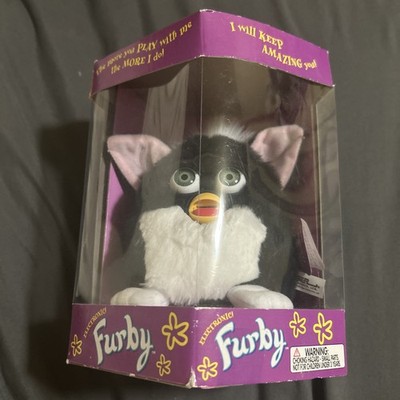Vintage Electronic Furby Tiger 1998 Model 70-800 Black & White In Box Unopened