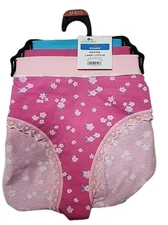NWT Way To Celebrate Women's 3-Pair Cotton Hipster Panties Medium Multicolor