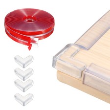 19.7ft 6M x 0.8" 20MM Clear Furniture Corner Guard with 4 Corners Guards