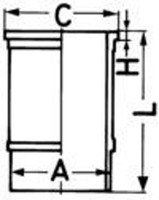 Kolbenschmidt Zylinderlaufbuchse 88524110 FüR Peugeot 504 J7 Pick Up Bus M20