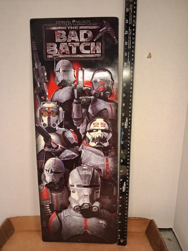 Star Wars Sign Bad Batch Metal 3D Memorabilia 25 x 9 Clone Wars Lucasfilm - Picture 7 of 10