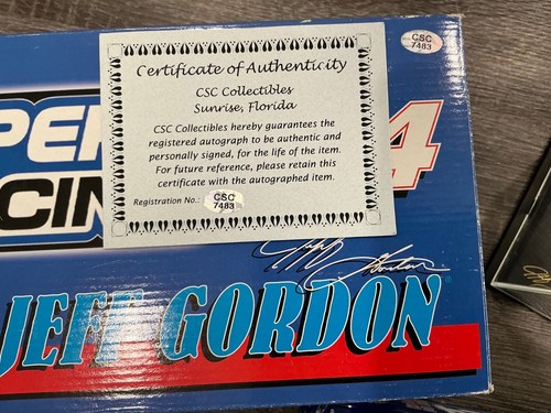 AUTOGRAPHED 1999 REVELL JEFF GORDON #24 CHEVY PEPSI RACING 1:24 #0194 of 2004 - Picture 5 of 24