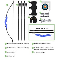 40lbs Archery Takedown Recurve Bow and Arrows Set For Beginner Right Left Handed