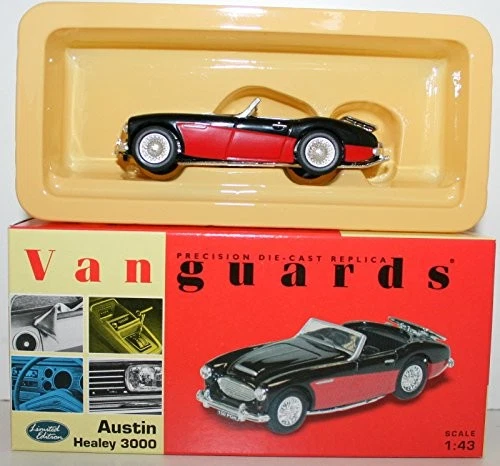VANGUARDS 1/43 VA05102 AUSTIN HEALEY 3000 BLACK & RED - Imagen 2 de 2
