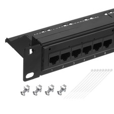 Patch Panel, 1U 19 Cat6 Key Stone Blank Netwo...
