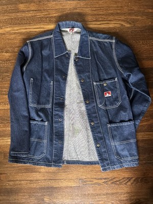 Ben Davis Denim Coverall M Dark Blue Vintage Men's Jacket Excellent Condition