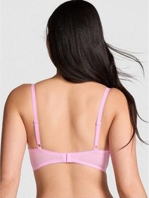 Victoria's Secret PINK Wink Push Up Bra & Cheeky Panty Set Pink Black Butterfly