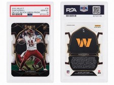 2022 Panini Select - Concourse Sam Howell #76 Black & Green Prizm Die-Cut (RC)