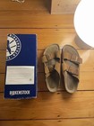 Birkenstock Arizona Brown Suede 2-Strap Buckle Sandals New w/ Box US 9 — photo 2