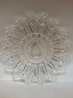Vintage Federal Glass Petal Pattern Platter 1960 11.5"  Serving Plate .75" Tall