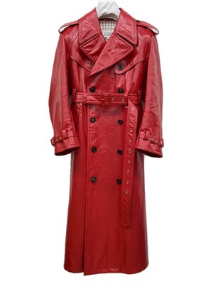 Maison Margiela trench Coat Red 44 Used | eBay