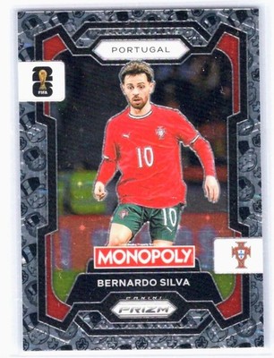 2026 Panini Monopoly Prizm FIFA World Cup Bernardo Silva #33 Top Hat Tycoon Mint