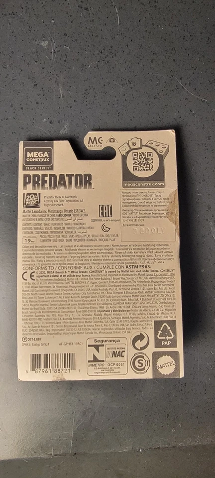 MEGA CONSTRUX Black Series - PREDATOR Figure ! - Image 2 of 3