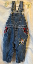 Infant/Toddlers DISNEY OVERALLS UNISEX EMBROIDERED MICKEY MOUSE APPLIQUE SZ 24 M