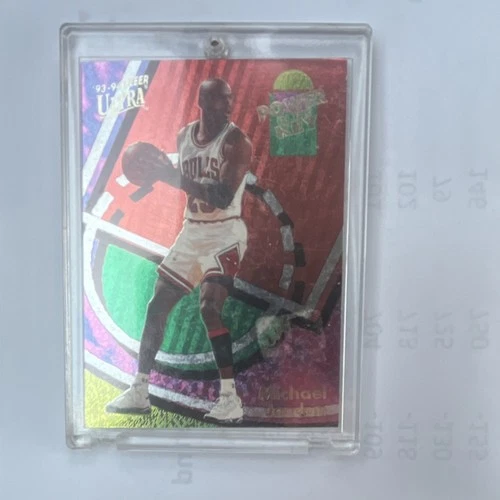 Fleer Ultra 1993-94 Power in the Key Michael Jordan Bulls Insert #2/9