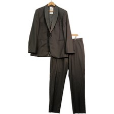 John Lewis Pure Wool Tuxedo Suit 44R Men's Black Shawl Collar Preloved