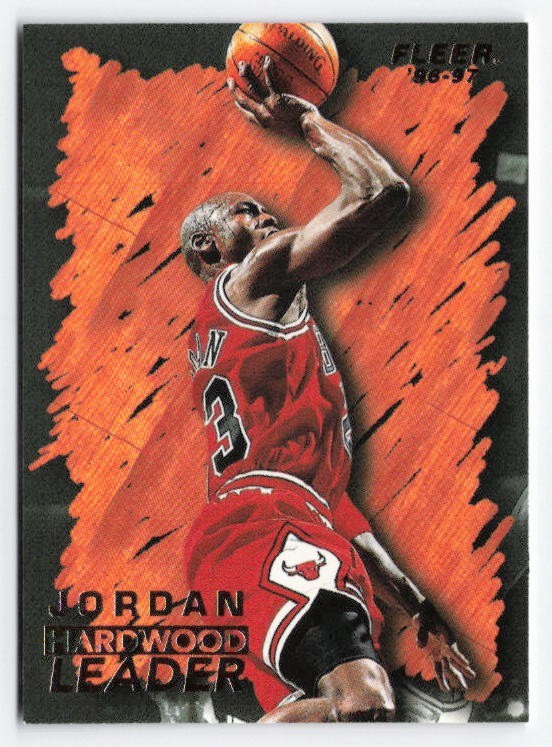 1996-97 Michael Jordan Fleer Hardwood Leaders #123 Chicago Bulls
