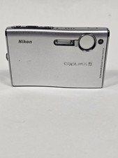 Nikon Coolpix S5 Digital Camera Silver - UnTested For Parts As Is No Battery