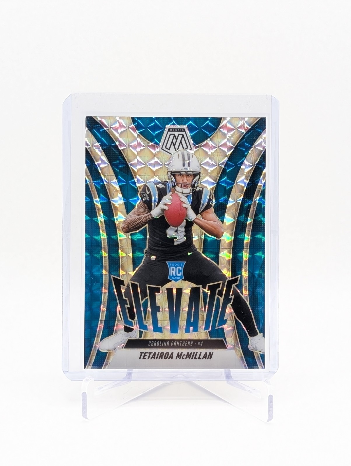 Tetairoa McMillan ~ 2025 Panini Mosaic ~ Silver Mosaic Prizm Rookie #6 Elevate