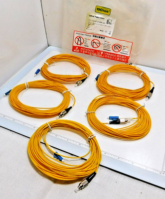 5 x 33' LC to FC Fiber Optic Cable Jumper Optical Patch Cord Simplex Single-Mode