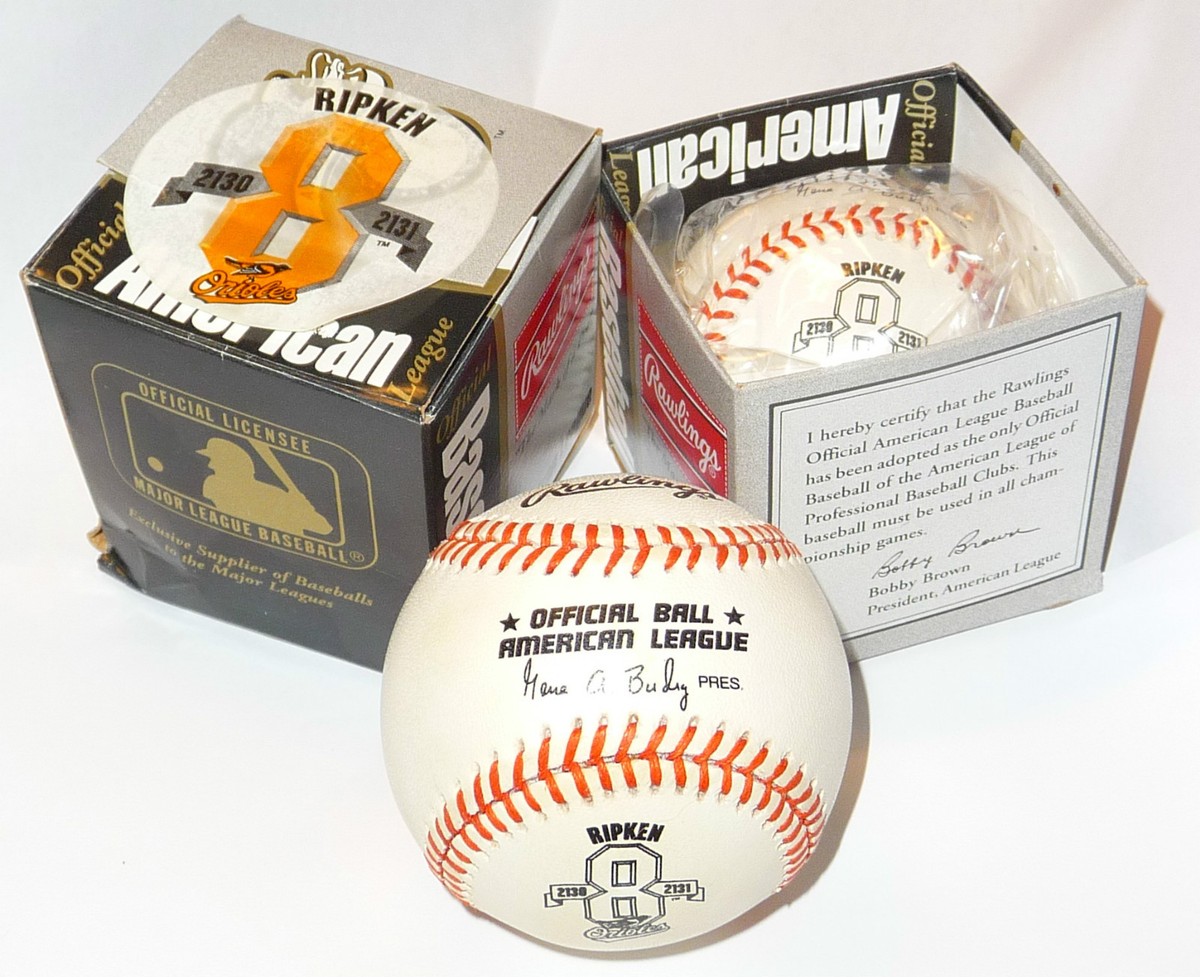 CAL RIPKEN 8 BREAKS GEHRIG RECORD 2130 BASEBALL BALTIMORE ORIOLES
