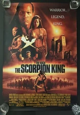 2002 The Scorpion King Original Movie Poster From Closed Cinema In Sleeve 27x40