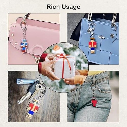 NIB 8 Musemet Craft style Miner Theme Party Keychains - Picture 8 of 8