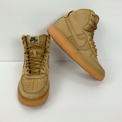 Nike Air Force 1 Tan High Top Sneakers 807617-200 Size 5.5Y | eBay