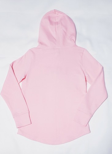 NEW JUSTICE Sweatshirt Hoodie Glitter LOGO Size 8 - Picture 3 of 3
