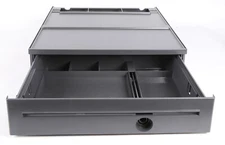 Toshiba POS Cash Drawer; w/ Lock, Iron Gray