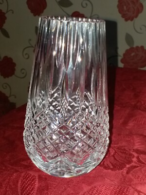 Tipperary irische feine Kristallglas Vase handgeschliffen 17,5 cm hoch signiert