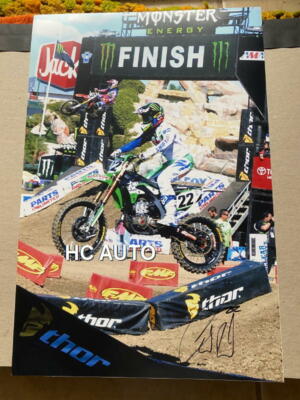 CHAD REED (MID AIR) SIGNED 12x18 ACTION PHOTO- COA - TOMAC , WEBB ...