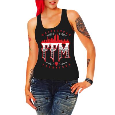 Frauen Damen Tank Top Frankfurt city FFM Mainhattan motive logo grösse S - XXXL