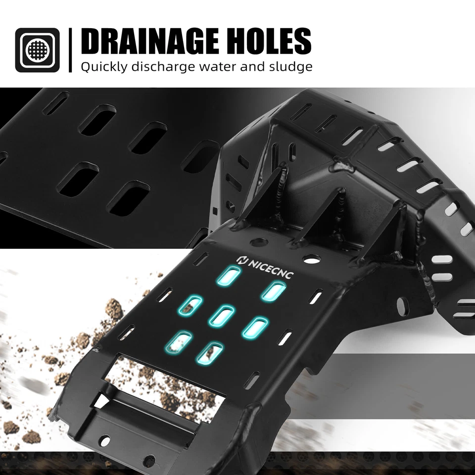 Protector de tubo de placa de deslizamiento NICECNC para Husqvarna 250/300 TC/TX 2023-2025 TE 2024-2025 Foto 4 de 4