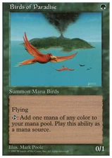 Birds of Paradise X (1) Fifth Ed MTG Excellent/Near Mint (RG) 4RCards