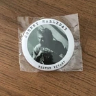 JOHNNY HALLYDAY - RESTER VIVANT - RARE BADGE PROMOTIONNEL GRAND FORMAT(5CM) NEUF