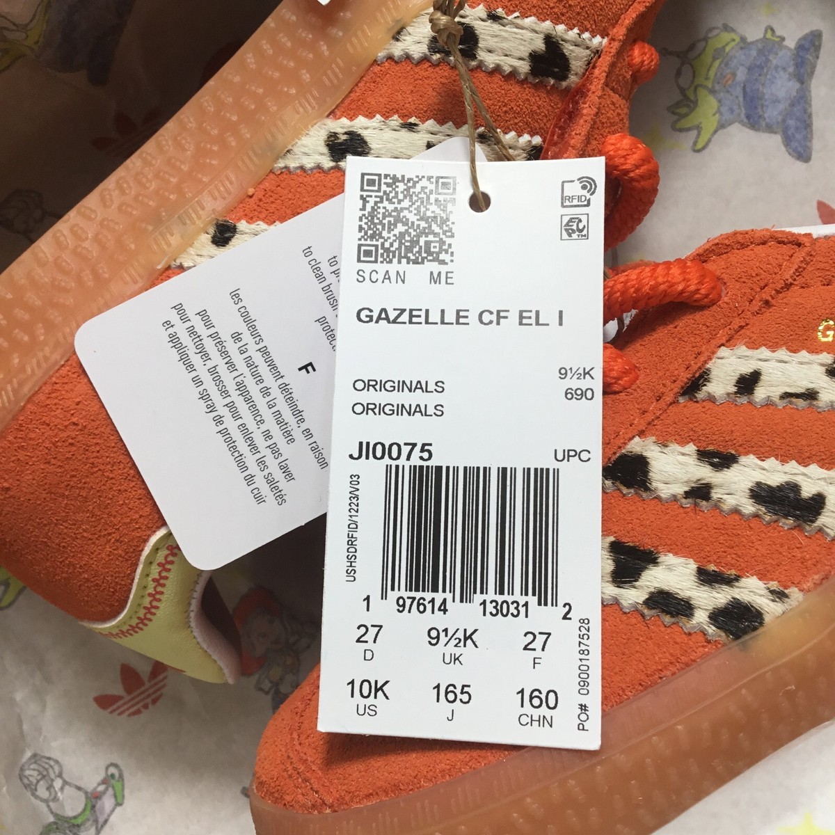 Adidas Gazelle Disney Pixar Toy Story Jessie Toddler Shoes Size 10k | eBay