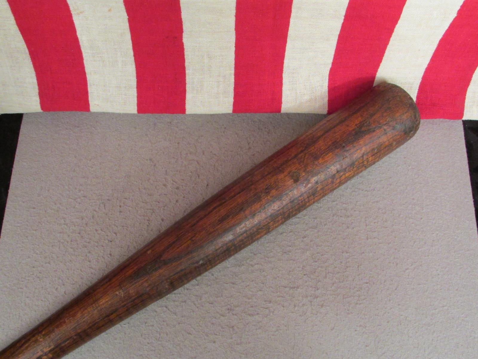 Vintage RG Hower 'ISlugUm' Wood Baseball Bat 34" Lewistown,PA Antique