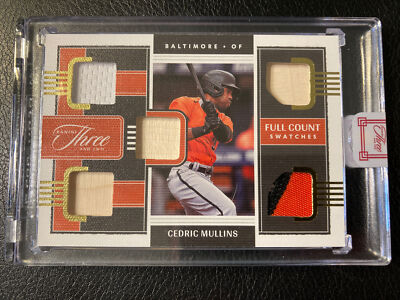 2022 Panini Three And Two Baseball Cedric Mullins Full Count Swatches 21/25