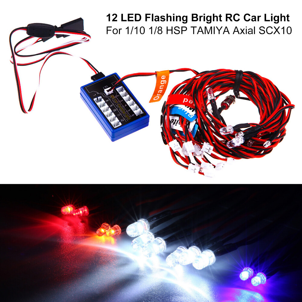 RC Auto LED Beleuchtungsset - 8 Stück 5mm Lichter Für Modellautos