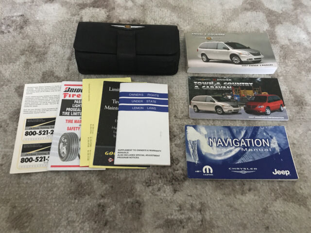 2007 Chrysler Town & Country Owners Manual With Case And Navigation OEM FS | eBay 2007 Chrysler Town And Country Owners Manual