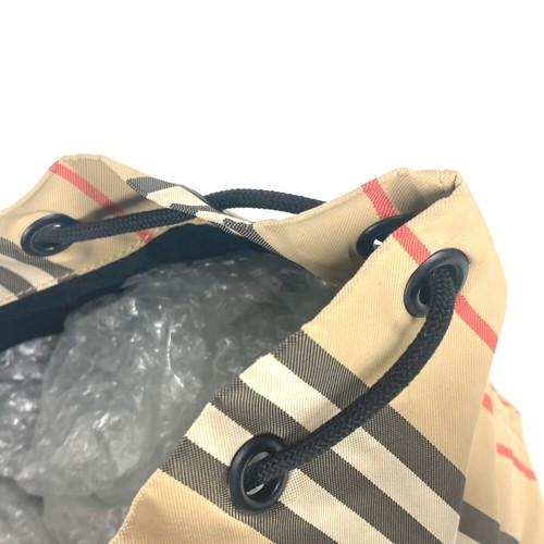 BURBERRY Logo Check Drawstring Bag Makeup pouch Cosmetics Pouch Multi pouch - Picture 14 of 17