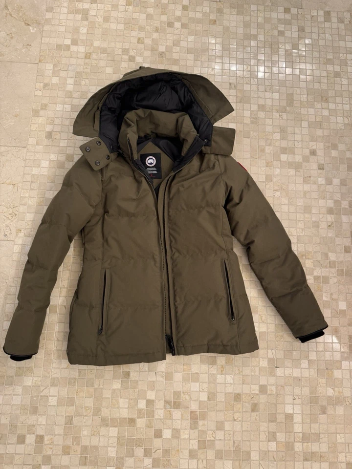 Autêntico novo Canada Goose Chelsea Parka verde militar médio - Imagem 2 de 4
