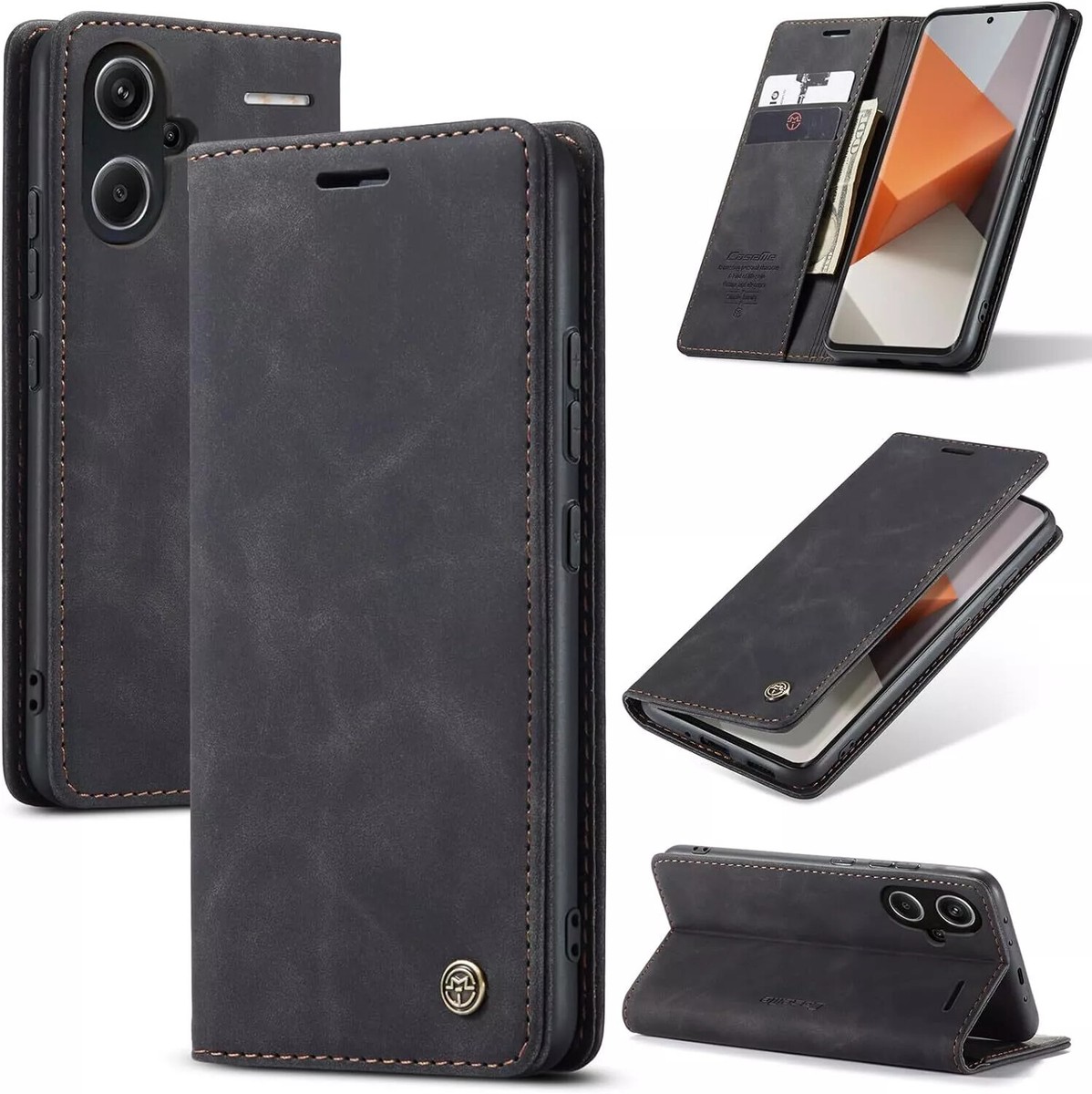 Zip Wallet Case Leather Flip Cover For Xiaomi Redmi Note 9 10 Pro - View #10
